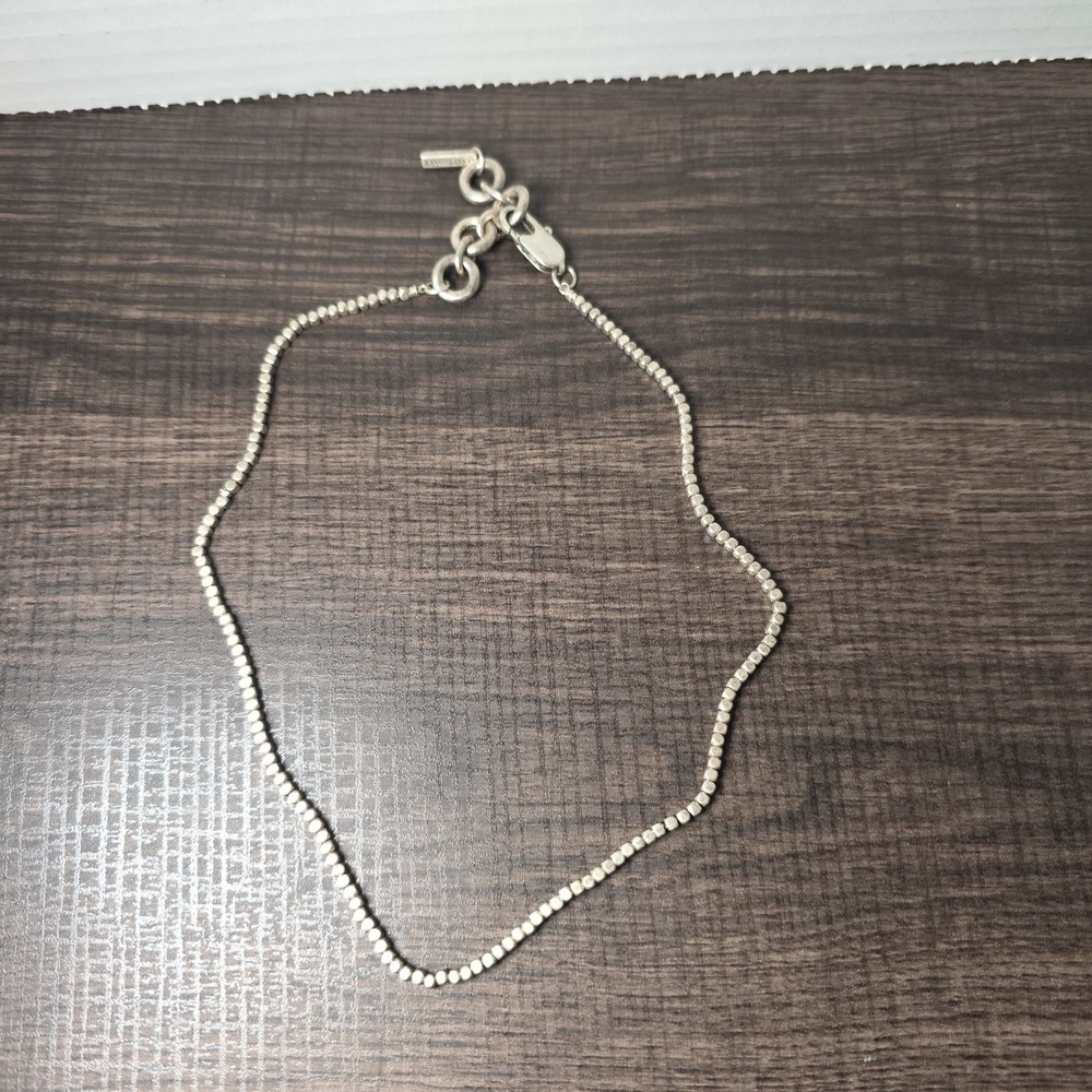 Kenneth Cole Reaction Necklace Large Oval Cut Out Pendant Silver Tone